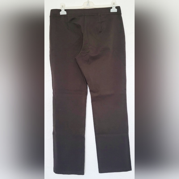 Eileen Fisher Women's Pull On Comfy Business/Office Pants Stretch Rayon Brown M - Picture 3 of 16